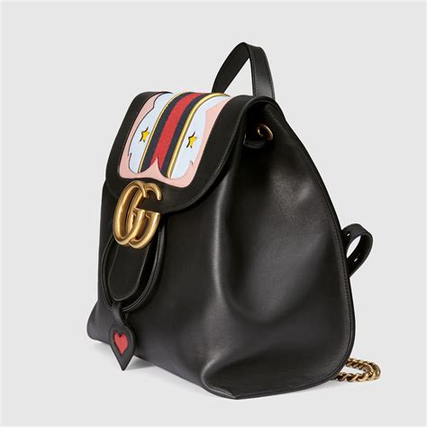 gucci marmont leather backpack.